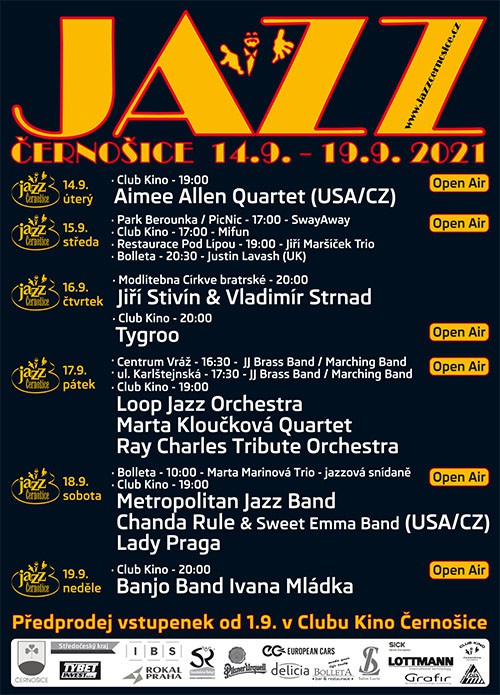 Jazz Černošice 2021 - plakát